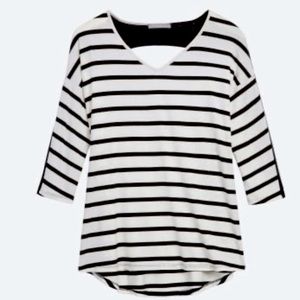 Stitch Fix LOVEAPPELLA Dolli Mesh Detail Knit Top